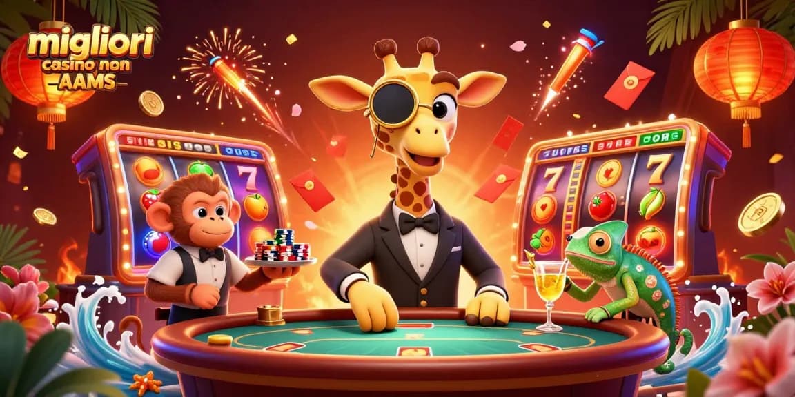 Vivi l'emozione nei migliori casino non AAMS con giraffe high-roller e un'azione vibrante.