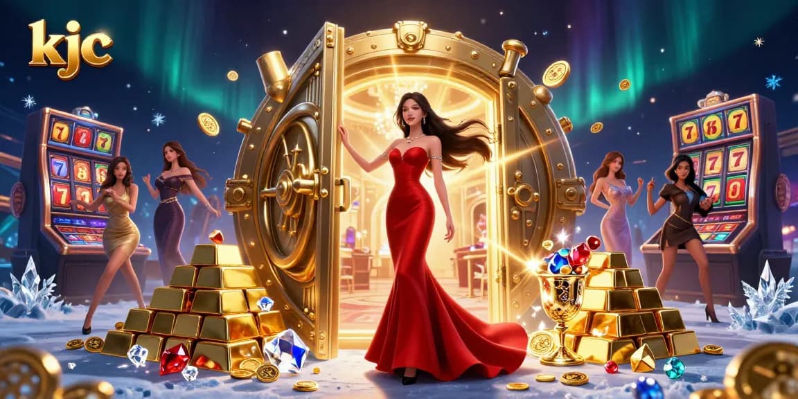 Winning in the vibrant KJC casino filled with luxurious treasures and excitement.