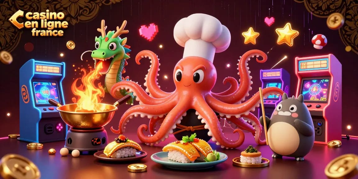 Découvrez casino en ligne France avec une scène dynamique de joueur et des éléments de jeu colorés.