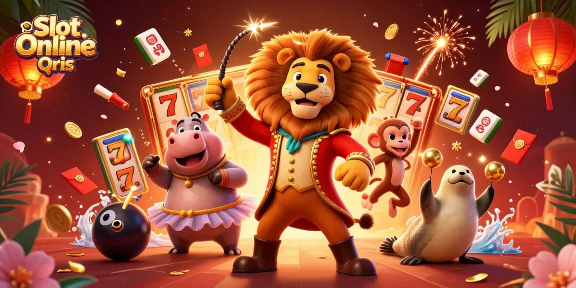 Experience exciting gaming with Slot Online Qris featuring vibrant characters and dynamic elements.