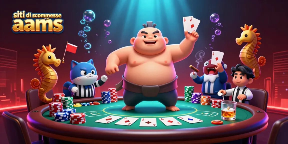 Scommetti divertendoti con i migliori siti di scommesse non AAMS, circondato da elementi di gioco avvincenti e atmosfera coinvolgente.