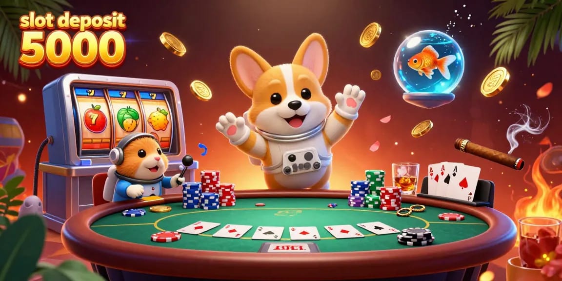 Fasilitasi permainan slot deposit 5000 dengan ilustrasi 3D menyenangkan yang menarik perhatian.