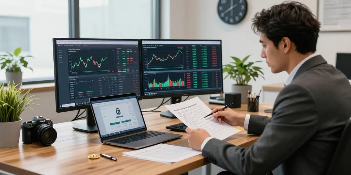 Recover lost crypto through expert financial consultation in a modern office setting.