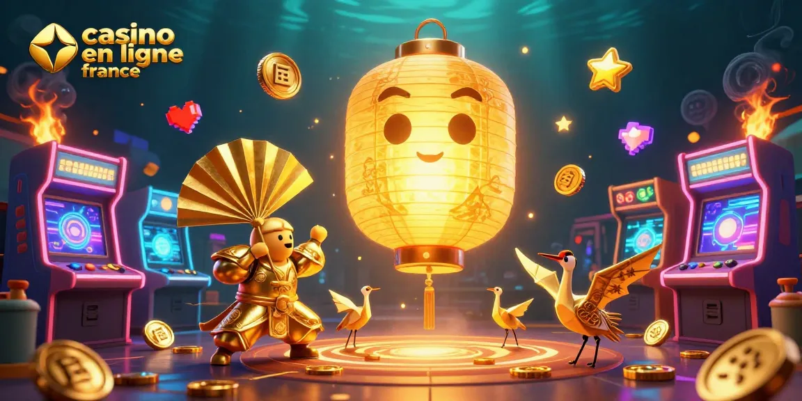 Profitez des jeux de casino en ligne France avec une illustration 3D colorée et immersive.