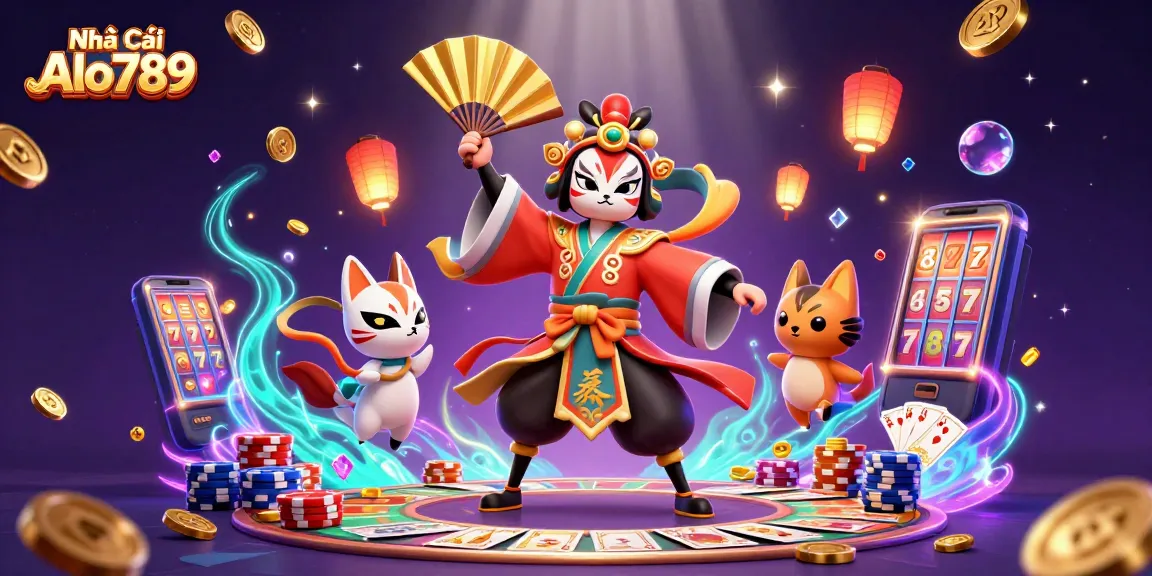 Engage with Nhà Cái Alo789 in a vibrant, dynamic cockfighting scene filled with action and excitement.