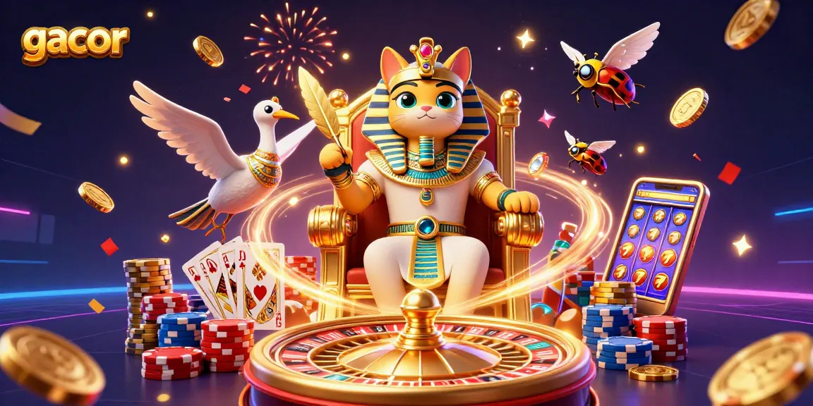 Gacor dan kemenangan maksimal saat bermain mesin slot penuh warna dengan jackpot di kasino.