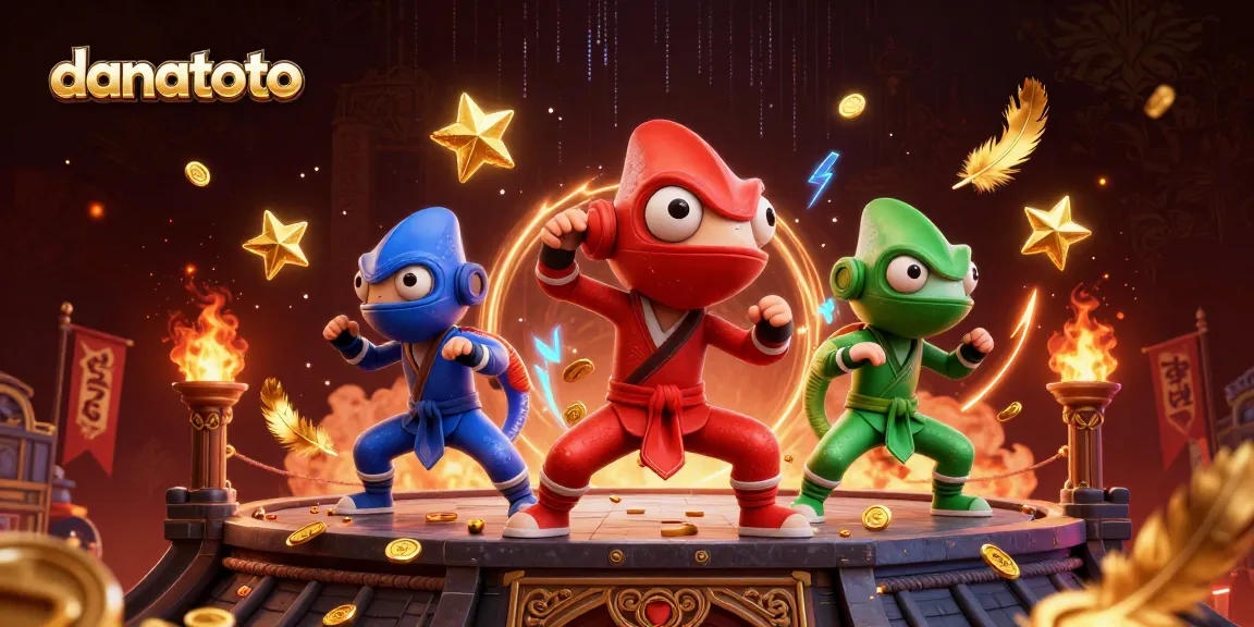 Engage in thrilling gameplay at danatoto with ninja chameleons showcasing synchronized martial arts.