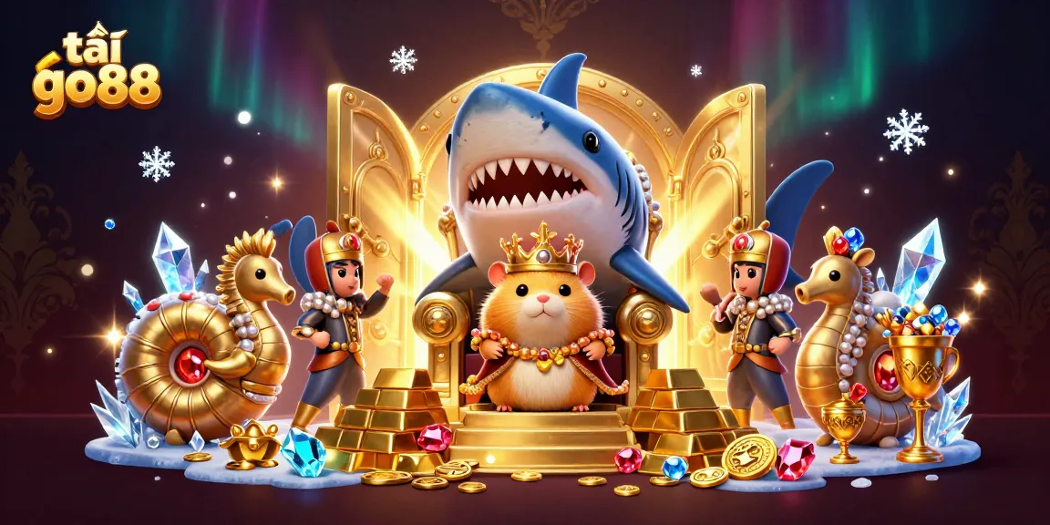 Engage with tải go88 through an immersive 3D gambling adventure with the hamster king and treasures