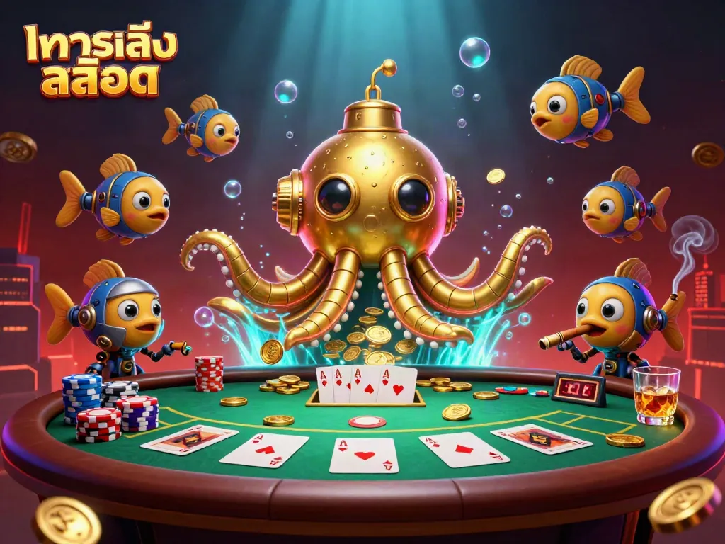 ทดลองเล่นสล็อต กับสัตว์ทะเลทองคำในบรรยากาศคาสิโน.