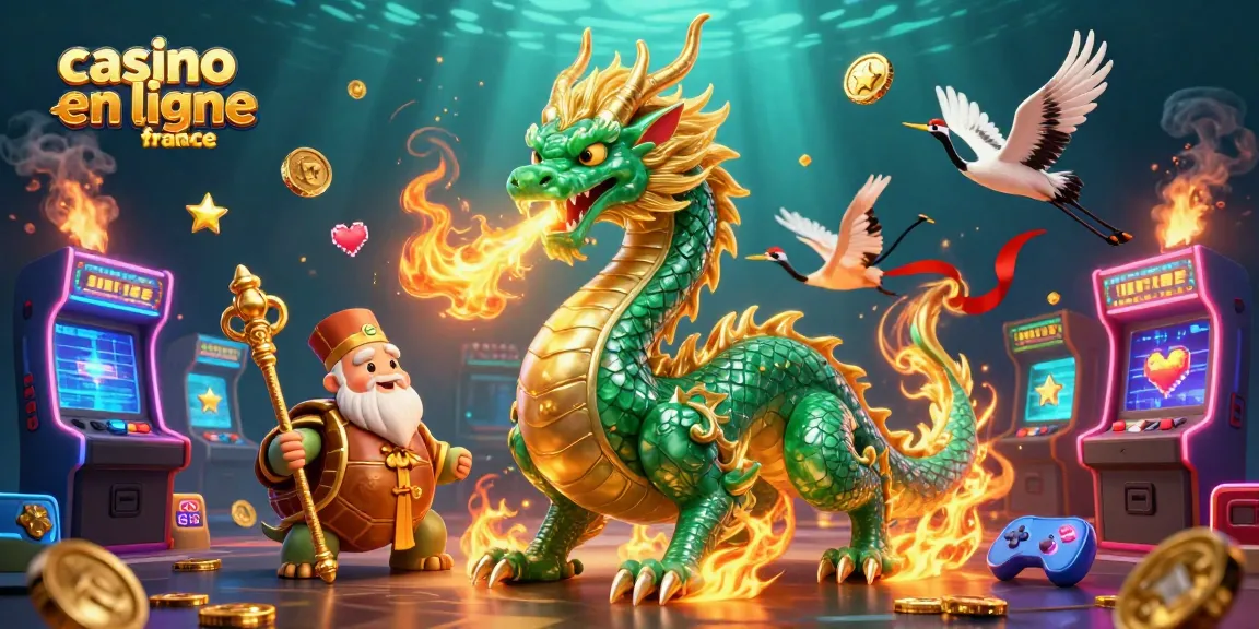 Vivez des moments palpitants au casino en ligne France avec une illustration 3D vibrante.