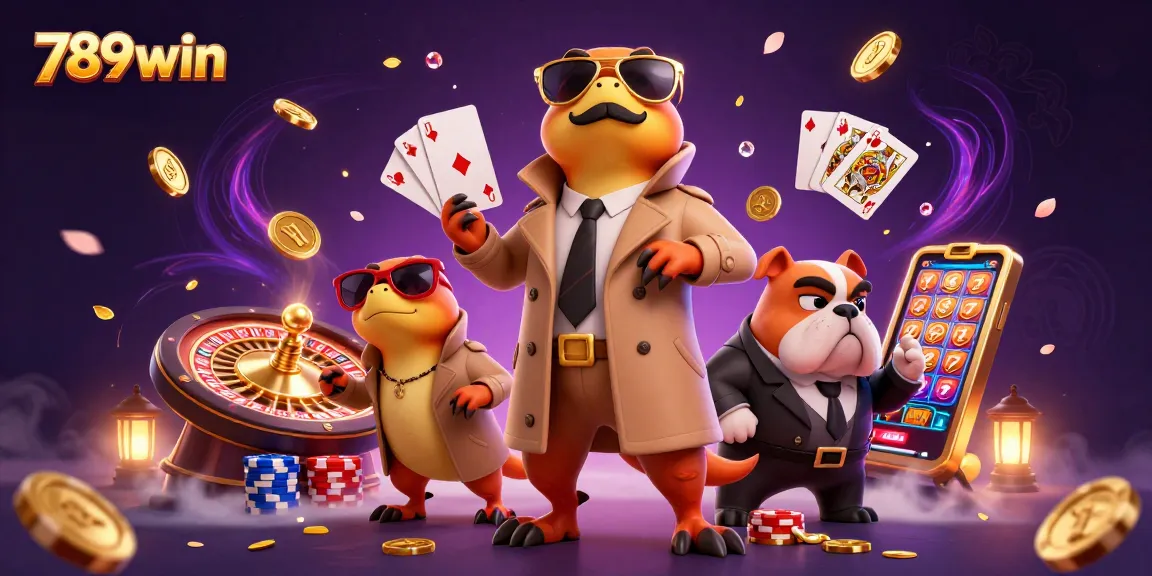 Experience thrilling gaming with 789win, featuring raptors at a casino lounge.