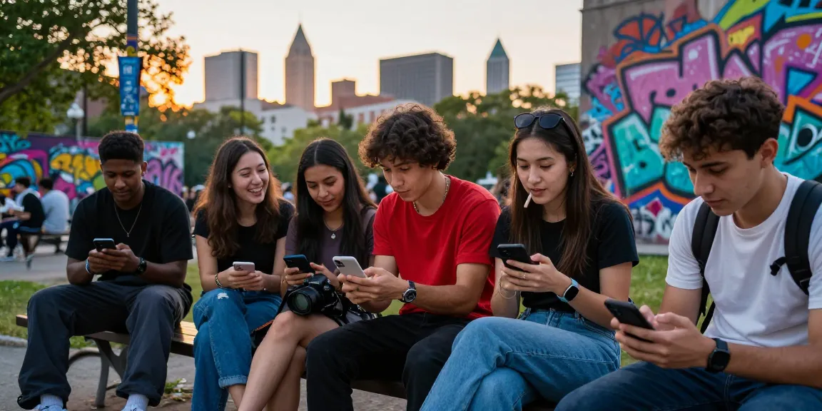 Young adults discussing how to telegram china group join in an urban setting