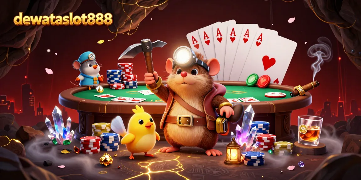 Menangkan pengalaman bermain di dewataslot888 dengan ilustrasi menarik tentang petualangan judi kartu remi.