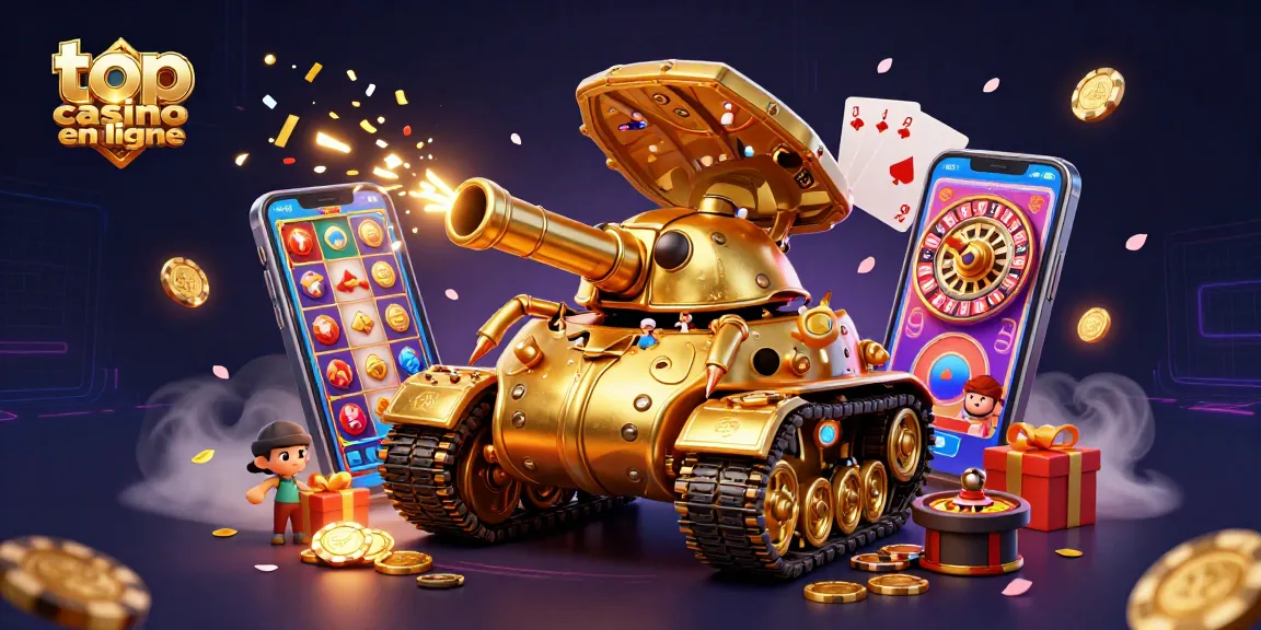Jouez au top casino en ligne avec une machine à sous dynamique et des éléments de jeu colorés.