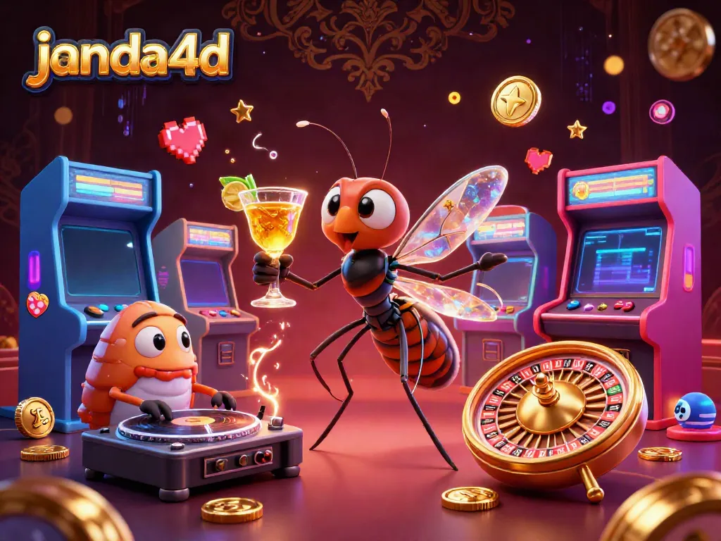 Permainan janda4d menghidupkan suasana kasino dengan elemen berkilau dan karakter 3D unik.
