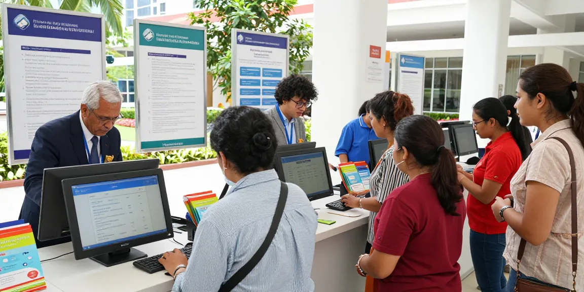 The rtps 4 citizen service portal in use by citizens engaging with services in a vibrant government office.