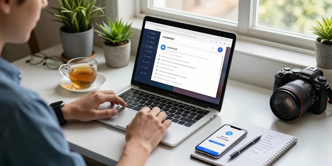 User navigating the Telegram Chinese login guide on laptop, showcasing interface and tech workspace.