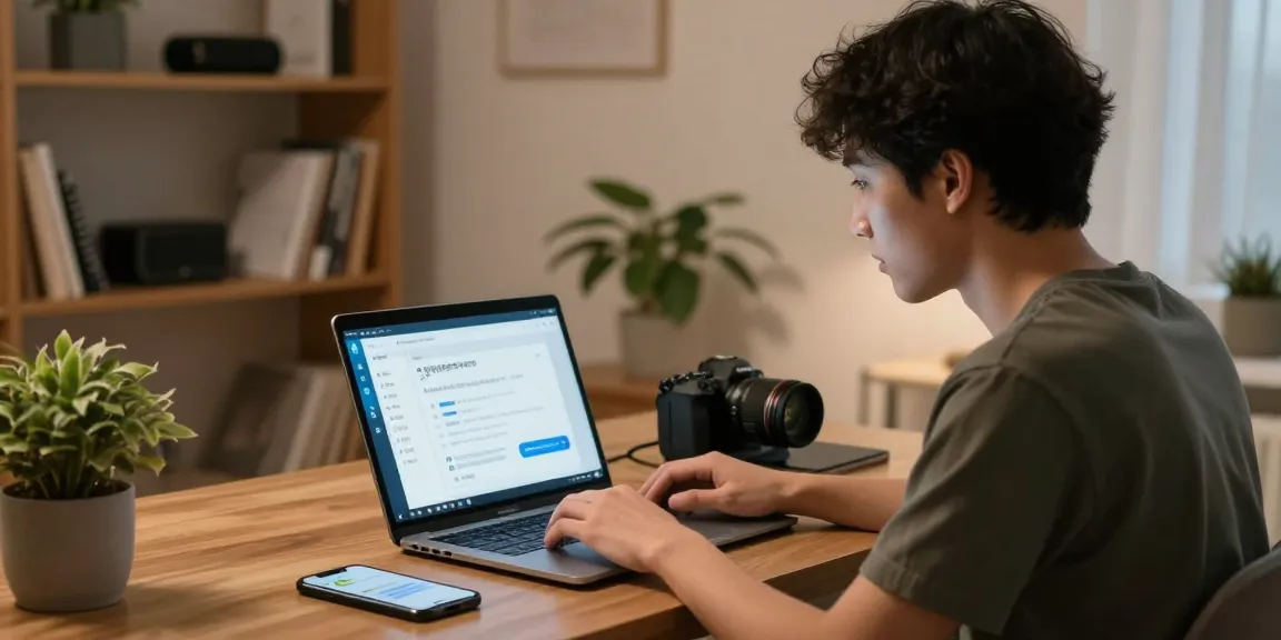 Engaged user navigating the Telegram Chinese login guide in a cozy home office environment.